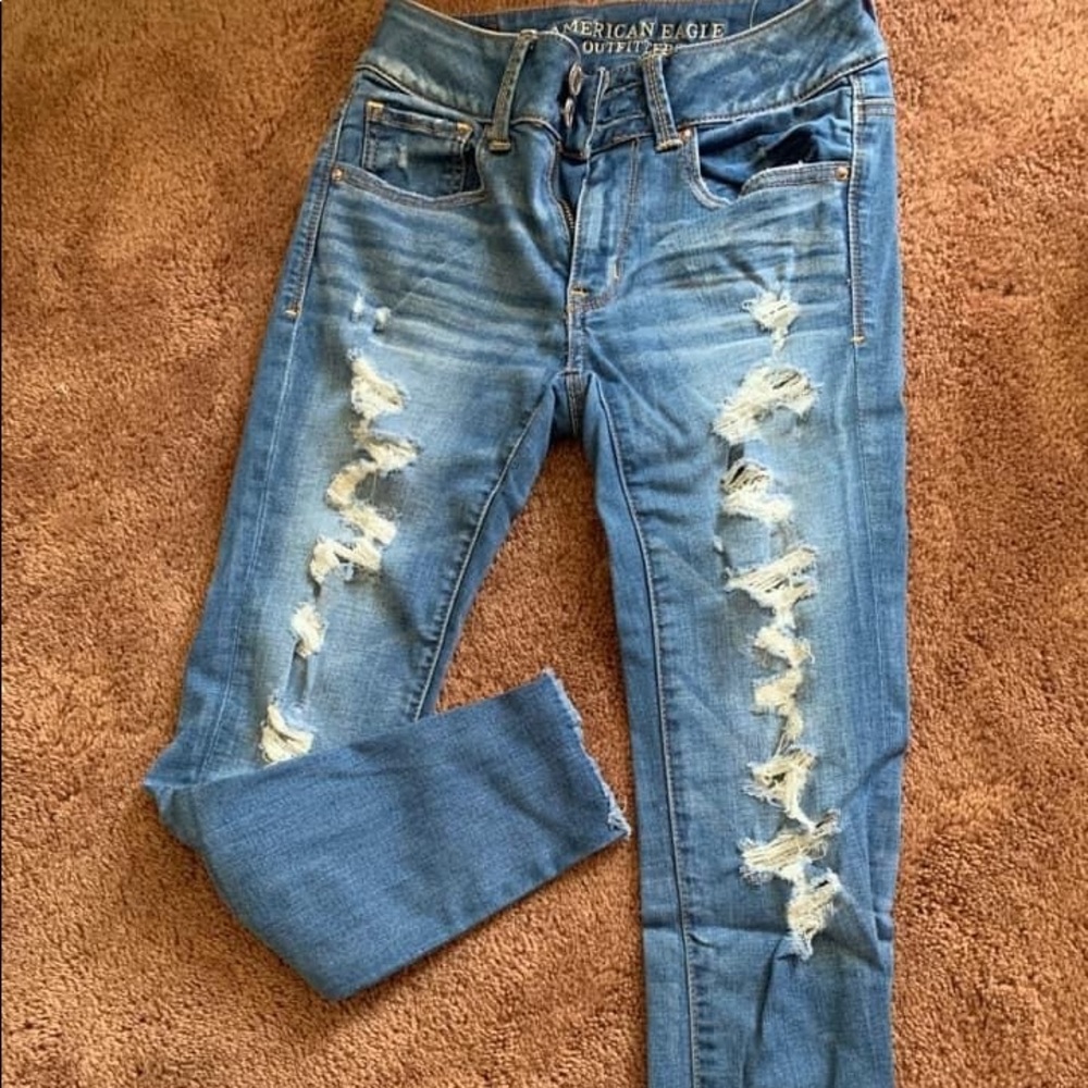 AE cropped skinny jeans